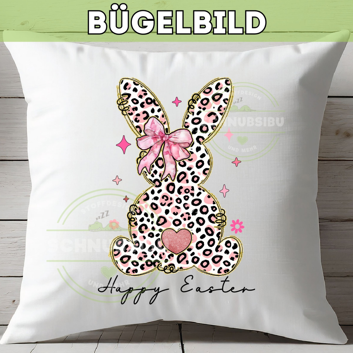 Bügelbild Leo Bunny